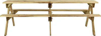 Produktbild von vidaXL Picknicktisch mit Bänken 220x122x72 cm Kiefernholz Imprägniert