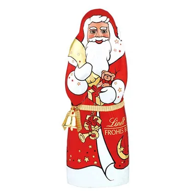 Obrázek produktu pro Lindt figurka Otce Vánoc z alpské mléčné čokolády 200g