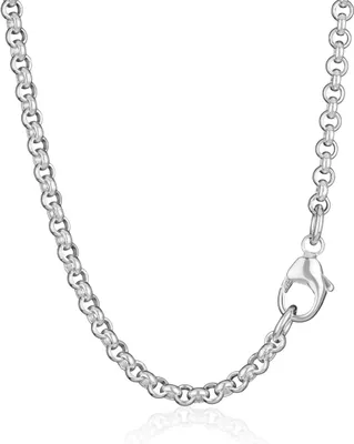 Produktbild von 70cm Erbskette rund 925 Sterling Silber elegante Halskette 2,9mm breites Collier