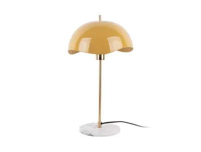 Produktbild von Leitmotiv Tischleuchte Waved Dome Enamel Honey Yellow (56x30cm)