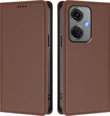 Obrázek produktu pro Kožené pouzdro pro OnePlus Nord CE3, magnetické flipové pouzdro zPolyuretankůže se stojánkem Hnědá