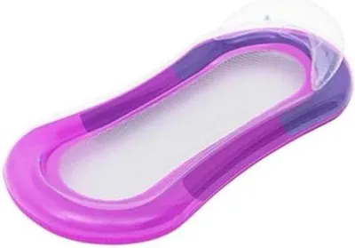 Produktbild von Opblaasbare Schwimmreise für Erwachsene und Kinder, doppelseitige Schwimmreise mit Kopfstütze, multifunktionale Schwimmreise, bequeme Schwimmreise für Schwimmbad, opblaasbare Liege für Schwimmbad