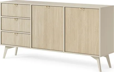 Produktbild von Breite Kommode MEDEA – sandbeige / Tanne