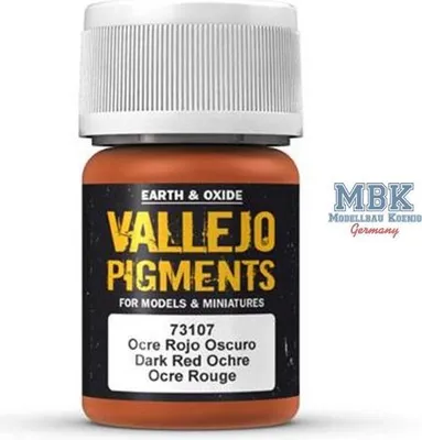 Productafbeelding van Vallejo 73.107, Okrová, Rood, 35 ml, 1 stuk, Donkerrode oker