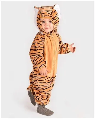 Produktbild von Den Goda Fen Tiger Baby Kostüm Overall Größe 86 - Tiger Verkleidung