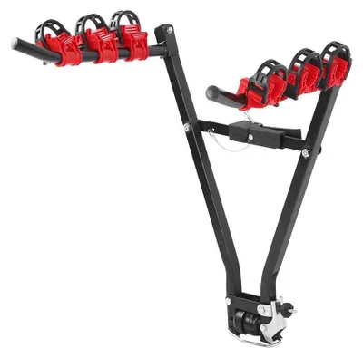 Image de Support de vélo en acier, portable, pour voiture avec attelage