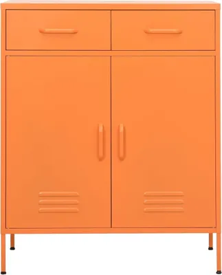 Immagine prodotto di vidaXL Armadio arancione 80x35x101,5 cm in acciaio