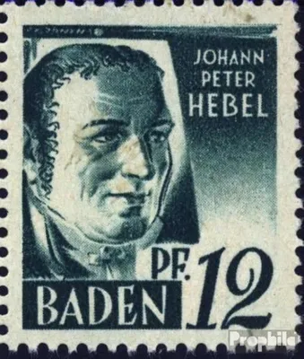 Produktbild von Briefmarken Franz. Zone-Baden 1947 Mi 4II, S von JONYNAS verstümmelt postfrisch Freimarken