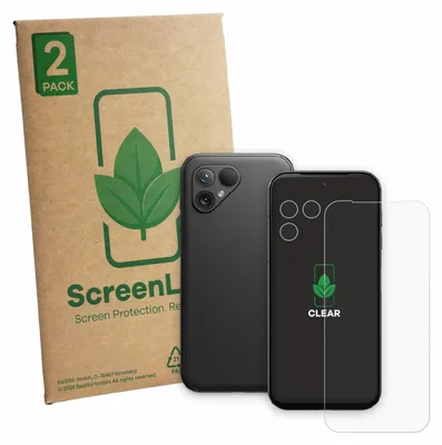 Produktbild von 2x ScreenLeaf Schutzfolie für Fairphone 5 (Display+Kamera) Displayschutz Display Schutz Folie Klar Transparent