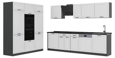 Imagen del producto de Mueble de cocina Vicco R-Line Blanco casa de campo/Antracita 180 cm encimera Antracita, Model 67770