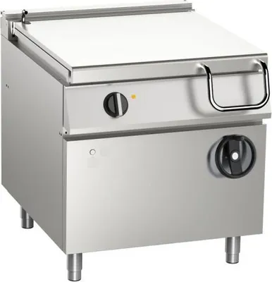 Immagine prodotto di Padella elettrica basculante KBS da 60 litri, 9,9 kW, 800x730x900 mm, con base chiusa.