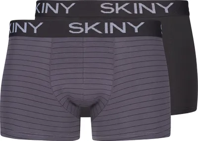 Produktbild von SKINY Herren Boxer Short, 2er Pack - Trunks, Pants, Baumwolle Stretch Grau 2XL