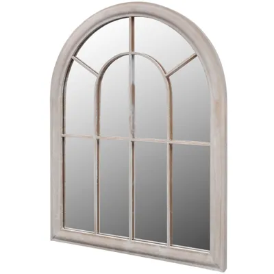 Image de vidaXL Miroir de jardin rustique arc 69×89 cm pour l'intérieur et l'extérieur