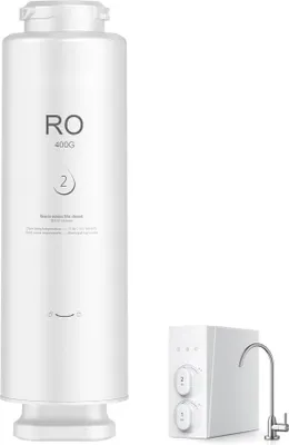 Image de Remplacement du système d'osmose inverse - SS-002 Filtre à eau - 400 GPD, purificateur d'eau en 9 étapes