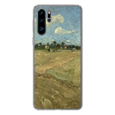 Produktbild von MuchoWow® Handyhülle Schutzhülle Hülle für Huawei P30 Pro Gepflügte Felder - Vincent van Gogh Silikon Softcase Handy Hülle - Schutzdeckel