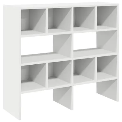 Immagine prodotto di vidaXL Portascarpe 2 pezzi impilabili Bianco 89,5x30x40 cm