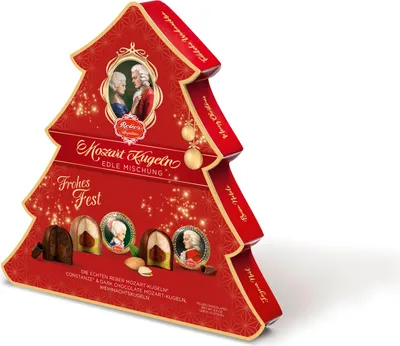 Produktbild von Reber Weihnachtsbaum, Mischung aus 12 Constanze & Mozart Kugeln