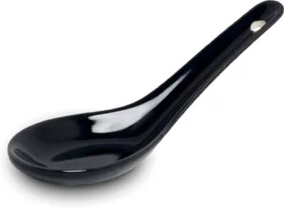 Produktbild von White and black Series ASIATICA | Porzellan-Löffel-Set Asien / Ramen