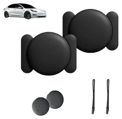 Image de Lot de 2 traceurs GPS pour voiture résistants aux intempéries (IP67), avec support magnétique pour véhicule, sans abonnement - T2RAKSY