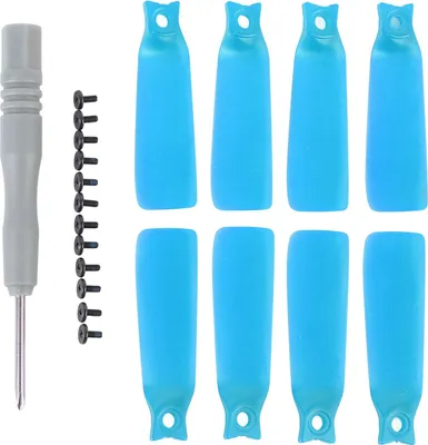 Imagen del producto de 8 hélices para drones, de bajo ruido y ligeras, compatibles con Flipblau