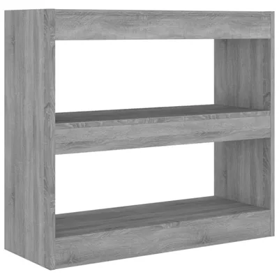 Produktbild von vidaXL Bücherregal/Raumteiler Grau Sonoma 80x30x72 cm