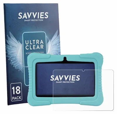 Produktbild von 18x Für SaveFamily Kids Tablet 7" Schutzfolie Savvies Displayschutz Display Schutz Folie Klar Transparent
