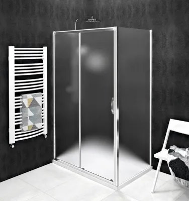 Produktbild von Gelco SIGMA SIMPLY Eckige Duschkabine 1000x1000mm L/R Variante, Brick glas