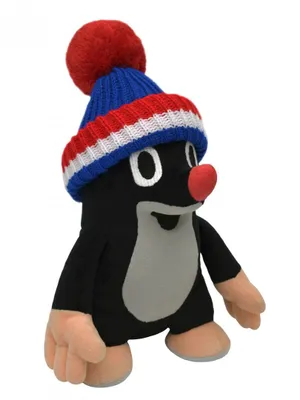 Produktbild von Kuscheltier Der kleine Maulwurf mit Mütze 24 cm Schwarz/Mehrfarbig, 45906I