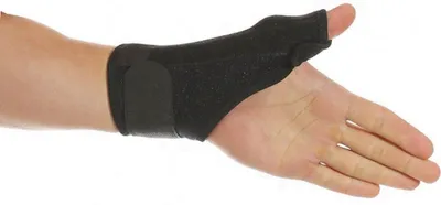 Produktbild von Jumada's Daumenorthese – Daumenschiene – Daumenschutz – Daumenorthese – Daumenbandage – Einheitsgröße – Links – Schwarz
