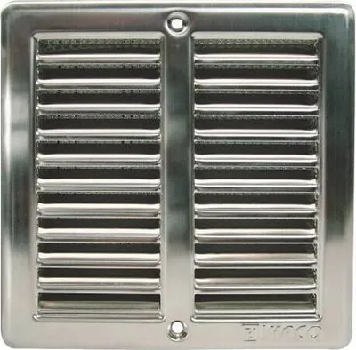 Immagine prodotto di Griglia di ventilazione con rete VM, 150 x 150 mm, acciaio inox 0701