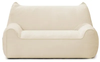 Produktbild von HOMMPA XXL Sitzsack Sofa 2 Sitzer, gefüllt, großer Bean Bag Sessel mit Tasche, bequemer Loungesessel für Gaming, Lesen, Wohnzimmer, Beige