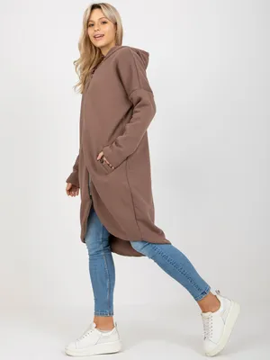Immagine prodotto di Rue Paris Felpa lunga donna Teivance marrone S/M