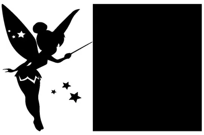 Image de Autocollants tableau noir – autocollants muraux effaçables – FAIRY + 4 craies liquides – 25 x 40 cm