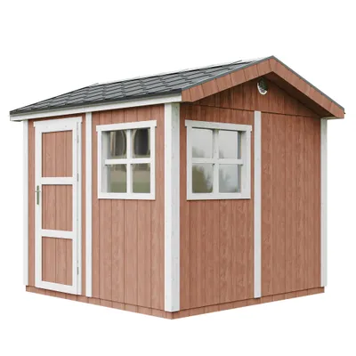 Obrázek produktu pro Kvalitní zahradní přístřešek 5,9 m² - V252x250x294 cm - Timbela M913-REDWOOD RED