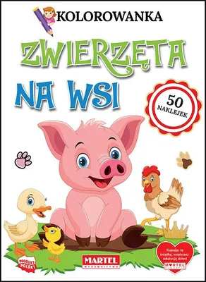Produktbild von Kolorowanka Zwierzęta na Wsi z naklejkami dla dzieci