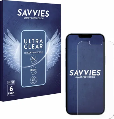 Produktbild von 6x Für Apple iPhone 13 Pro Max Schutzfolie Savvies Displayschutz Display Schutz Folie Klar Transparent