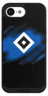 Produktbild von NIVOCASE Handyhülle für Apple iPhone 17e  Hülle NIVOpure Case Schwarz HSV Hamburger SV Offizielles Lizenzprodukt