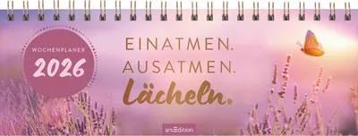 Produktbild von Tischkalender Einatmen. Ausatmen. Lächeln. 2026