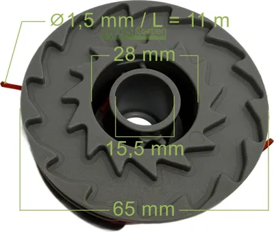 Image de Bobine de fil pour Flymo Revolution 2000 2300 2500 / 513 93 71-89 Débroussailleuse