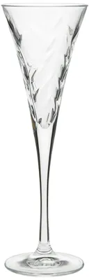 Champagnerkelche, 1 Stück, Glas, transparent, 120 ml, 7 x 22 cm