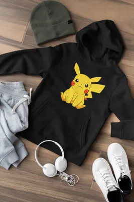 Produktbild von Dětská mikina Cute Pikachu Evolie Pokemon Trainer Boy Dětská košile Comic Anime Manga Hoody