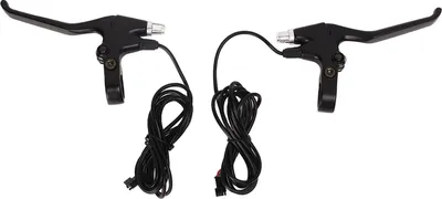 Produktbild von 1 Paar Elektrofahrradbremshebel Aluminiumlegierung wasserdichtem Griff für 22 mm Lenker schwarz schwarz