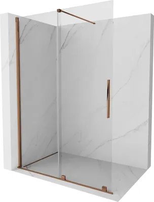 Immagine prodotto di Mexen Velar parete doccia scorrevole Walk-in 130 x 200 cm, trasparente 8 mm, oro rosa - 871-130-000-03-60