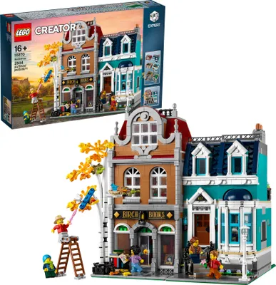 Produktbild von LEGO 10270 Buchhandlung, großes Bauset für Teenager und Erwachsene, Bauen mit Modulen