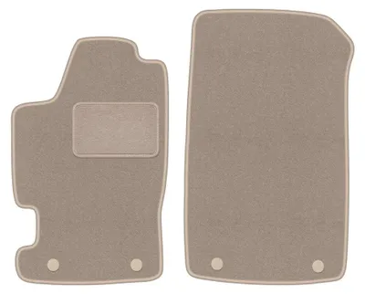 Productafbeelding van Velours voormatten voor Renault Laguna I 1994-2001 (stationwagen/liftback) – 2-delig, beige, op maat – Wielganizator LUX
