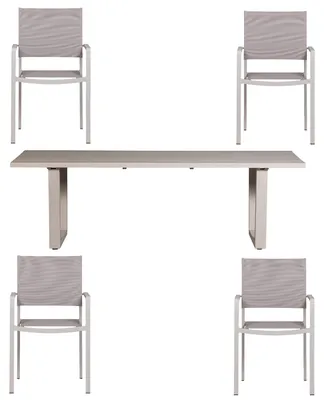 Produktbild von fowl gartenstuhl aluminium/textil sand - 2er set