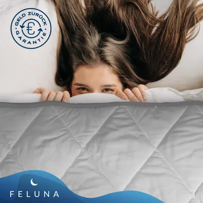 Produktbild von Feluna 4-Jahreszeiten Bettdecke 135x200 cm Steppdecke – 2-teilige Kombidecke aus 100% Mikrofaser, waschbar bei 60°C & für Allergiker