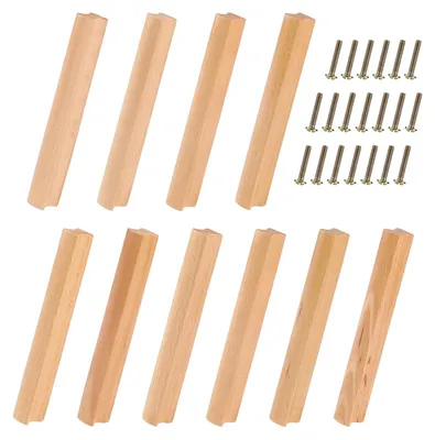 Imagen del producto de Pomo para muebles de madera - Juego de 10 - 160 mm