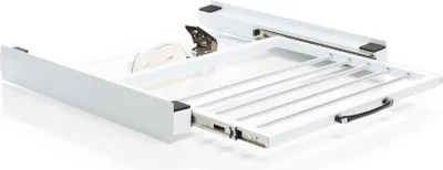 Obrázok produktu pre Medzistavbový rám Wiltec s držiakom na uteráky, max. 150 kg, spojovací rám na stohovanie práčky a sušičky
