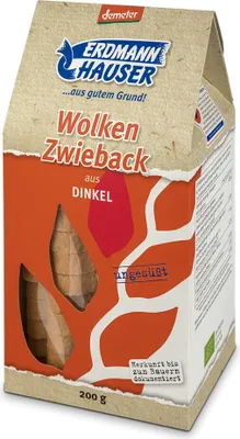 Produktbild von Wolken Zwieback - Dinkel ungesüßt 200g